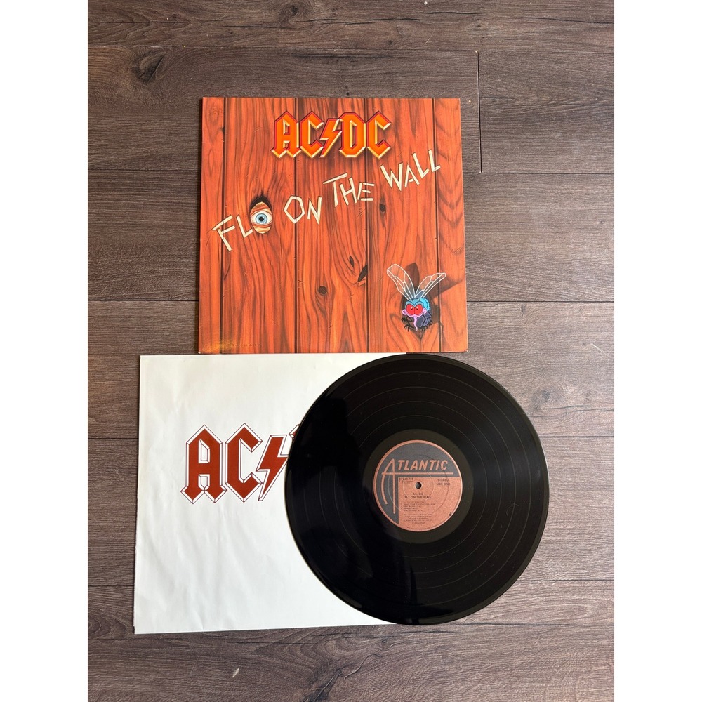 AC/DC Fly on the Wall Vinyl LP 1985 Atlantic 81263-1-E Hard Rock‎ Heavy Metal